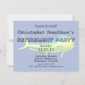 マヒマヒの塩水釣りグラフィック 招待状 (裏面)