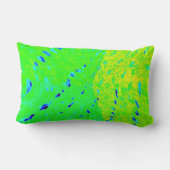 マヒマヒドルフィンフィッシュアートカラーランバーピロー ランバークッション (裏面)