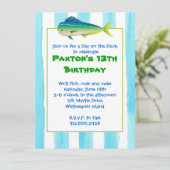 マヒマヒ魚釣りパーティの招待状 招待状 (スタンド正面)