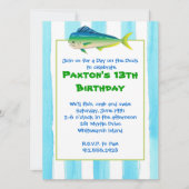 マヒマヒ魚釣りパーティの招待状 招待状 (正面)