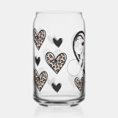 マヒョウ柄 ガラス缶 (正面)