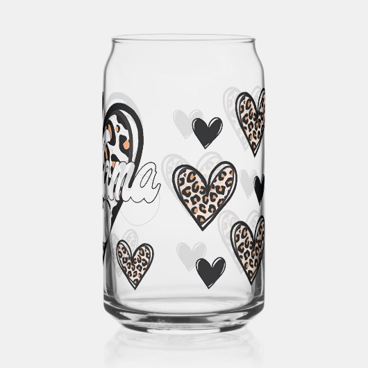 マヒョウ柄 ガラス缶 (裏面)