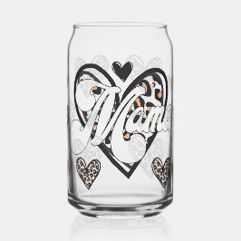 マヒョウ柄 ガラス缶