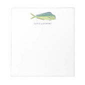 マヒ魚をテーマにした文房具 ノートパッド (正面)