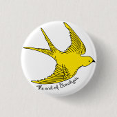 マヒ黄鳥の果て 缶バッジ (正面)