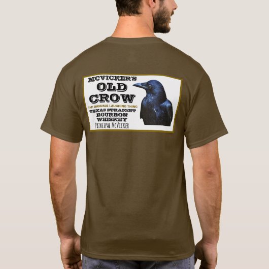 マビッカーズ・オールドクロウイスキーのテキサス州シャツ Tシャツ (裏面)