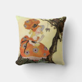 マフのちび娘 & クモ, ヴィンテージ マザーグース クッション (正面)