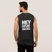 マフィおもしろいンをベンチプレスできない Tシャツ (裏面フル)