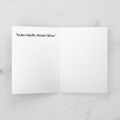 マフィアおもしろい誕生日のカスタマイズ可能なグリーティングカード カード (内部)