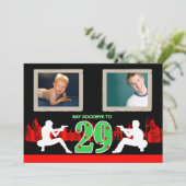 マフィアお洒落スタイル30th誕生日パーティー招待状 招待状 (スタンド正面)