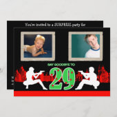 マフィアお洒落スタイル30th誕生日パーティー招待状 招待状 (正面/裏面)