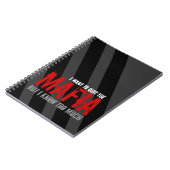 マフィアとFacebookの中毒者パロディ・ジョーク・サタイヤ ノートブック (左側)