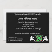 マフィアのスタイルの写真の第30誕生祝い 招待状 (裏面)