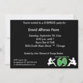 マフィアのスタイルの写真第70の誕生祝い 招待状 (裏面)