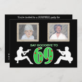 マフィアのスタイルの写真第70の誕生祝い 招待状 (正面/裏面)