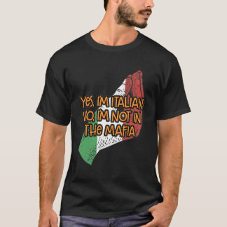 マフィアのユーモアの中ではおもしろい無イタリアンいイタリアS Tシャツ