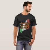 マフィアのユーモアの中ではおもしろい無イタリアンいイタリアS Tシャツ (正面フル)