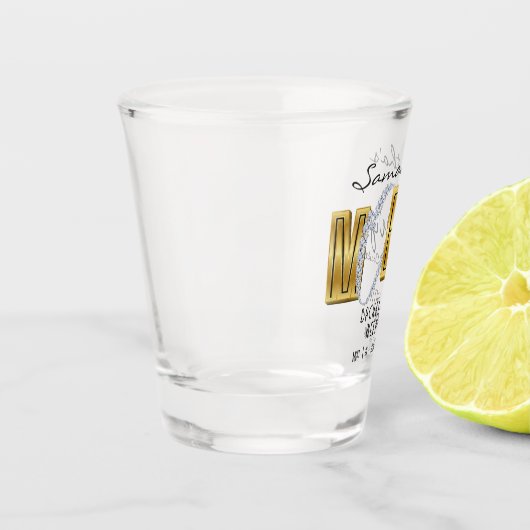 マフィアの妻 & カクテル ブラック バチェロレッテ パーティー ショットグラス (左)