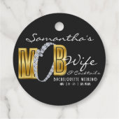 マフィアの妻&カクテル ブラック バチェロレッテ パーティー フェイバータグ (裏面)