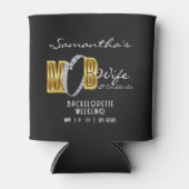 マフィアの妻 & カクテル ブラック バチェロレッテ パーティー 缶クーラー (正面)