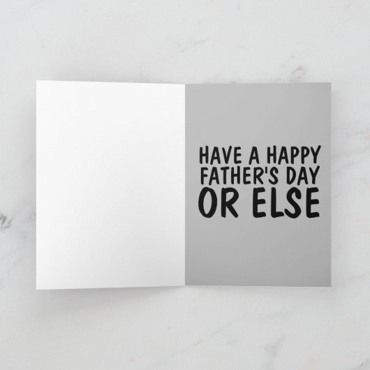 マフィアの父の日のギャングおもしろいカード カード (内部)
