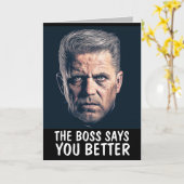 マフィアの誕生日面白いギャングカード カード (黄色い花)