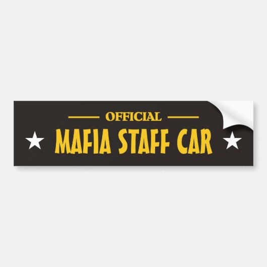 マフィアのbumper_sticker バンパーステッカー (正面)