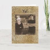 マフィアイタリアン誕生日ウィッシュ カード (正面)