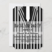 マフィアスーツ独身最後の夜 招待状 (正面)