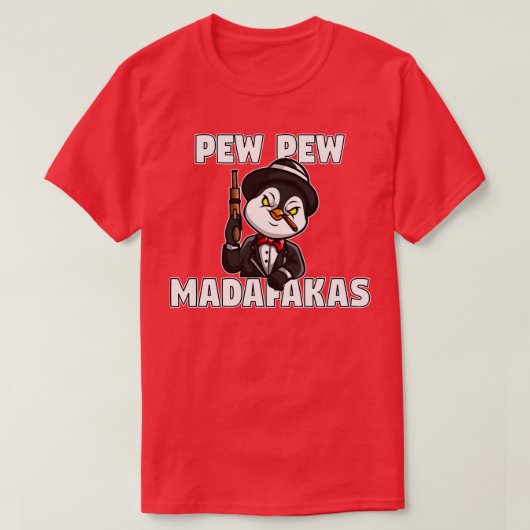 マフィアペンギン Tシャツ (デザイン正面)