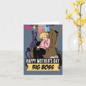 マフィアママ：母の日の特別版 カード (黄色い花)