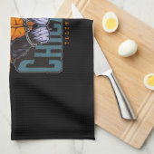 マフィアヴィンテージカラフルデザイン キッチンタオル (四つ折り)