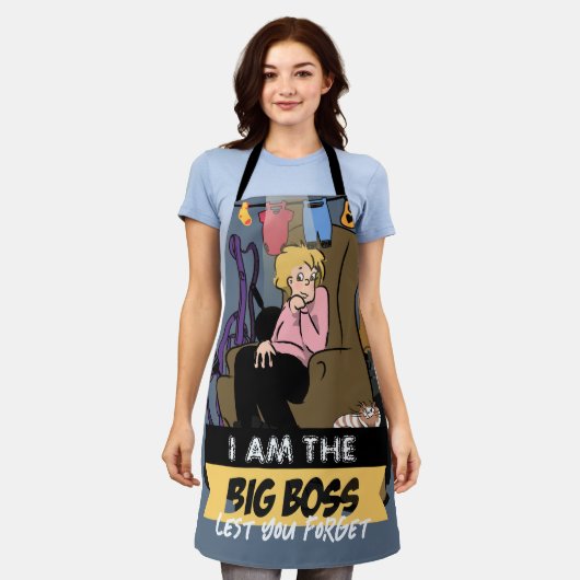 マフィア母:母の日版 エプロン (着用した状態)