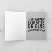 マフィア結婚の祝いおもしろいガスターカード カード (内部)