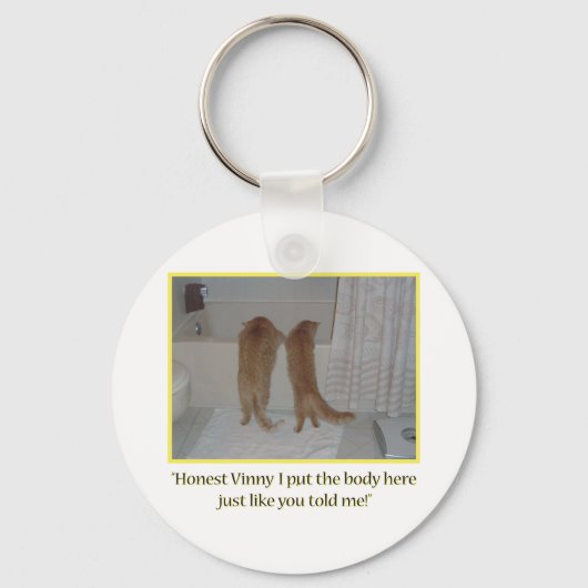 マフィア・キャッツ・ユーモア キーホルダー (正面)