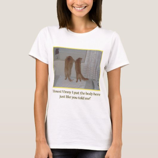 マフィア・キャッツ・ユーモア Tシャツ (正面)