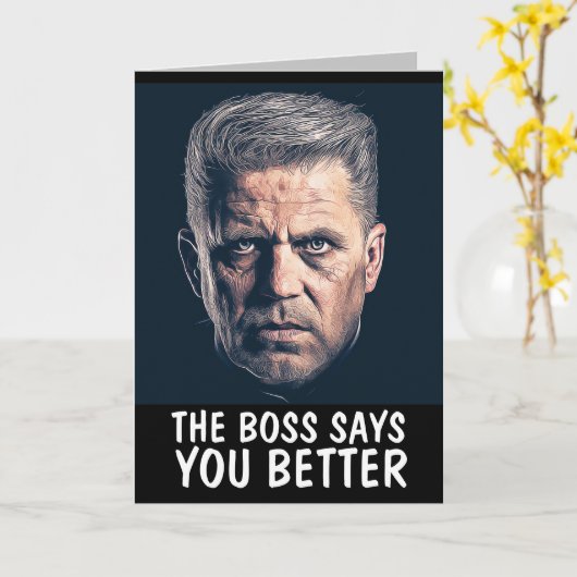 マフィア ハッピーアニバーサリー カップル ギャングスター カード (黄色い花)