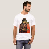 マフィア ワニ ボス Tシャツ (正面フル)