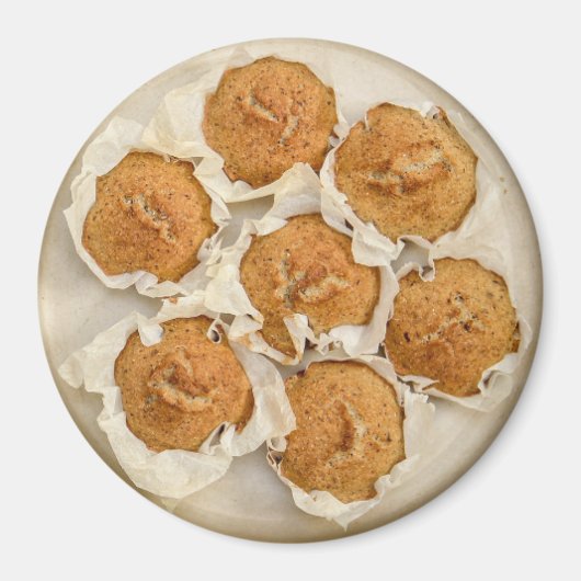 マフィンかわいらしフードキッチンマグネットの鍋 マグネット (正面)