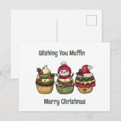 マフィンでメリークリスマスを願って シーズンポストカード (正面/裏面)