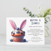 マフィンと朝のひととき - イースターの朝食パーティー 招待状 (スタンド正面)