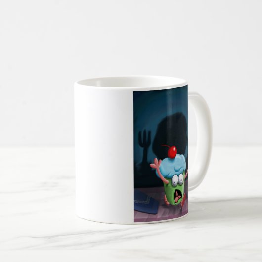 マフィンのマグから隠れることはできない コーヒーマグカップ (正面右)