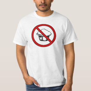 マフィンの上無し! おもしろいな脂肪質の冗談 Tシャツ
