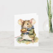 マフィンの全ての眼窩を持つ愛らしいマウス カード (正面)