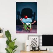 マフィンの男のプリント ポスター (ホームオフィス)