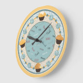 マフィンをムックする時間（時計） ラージ壁時計 (傾斜)