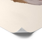 マフィンを持ったかわいい小さなハムスター ポスター (角)