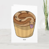 マフィンを持った蛇 カード (裏面)