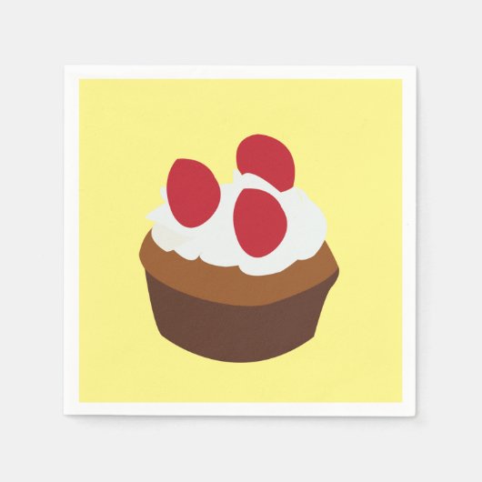 マフィンカップケーキ スタンダードカクテルナプキン (正面)