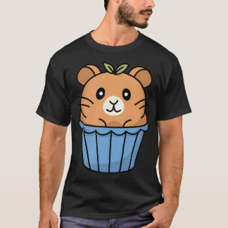 マフィンハムスタースイーツパン屋さん動物パロディアート楽しい Tシャツ